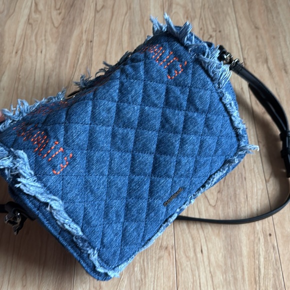 Desigual Blue and Orange Fringed Bag - Picture 5 of 5
